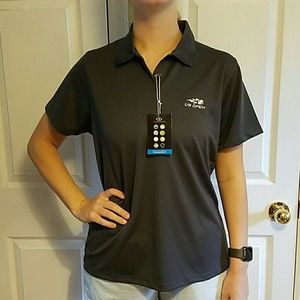 Dark gray vansport fabric US OPEN Tennis polo